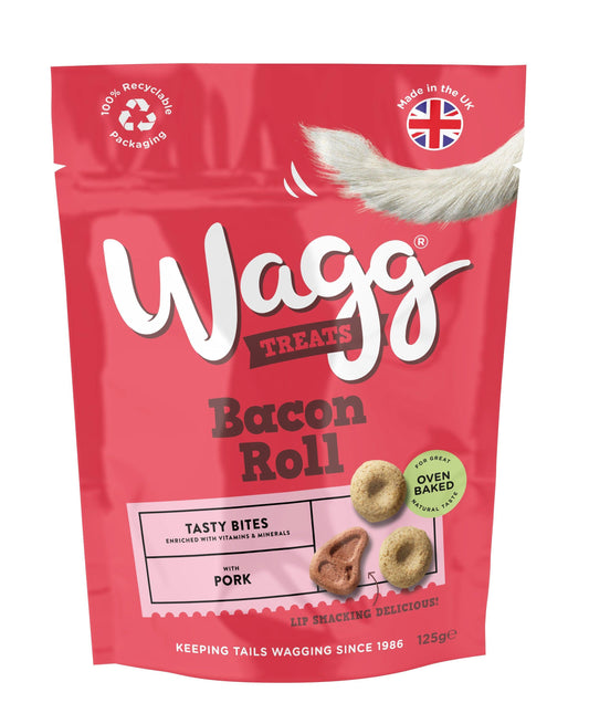 Wagg Bacon Roll Tasty Bites 125g