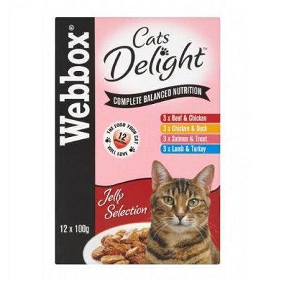 Webbox Cat Delight Jelly Pouch 12x100g