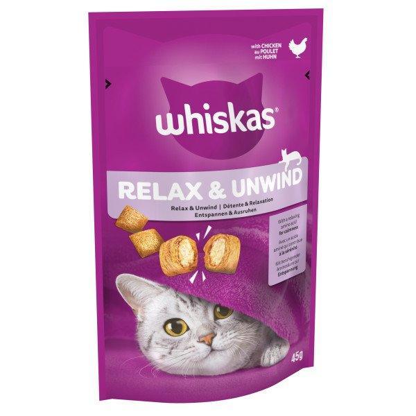 Whiskas Relax & Unwind with Chicken Cat Treat 45g