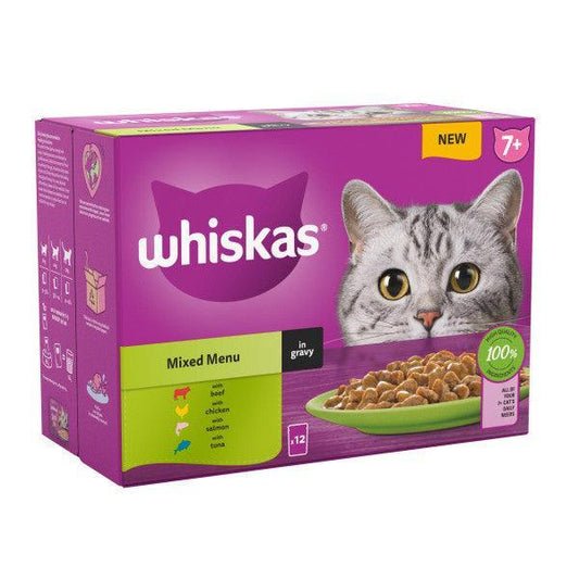 Whiskas Senior 7+ Mixed Menu in Gravy 48 x 85g